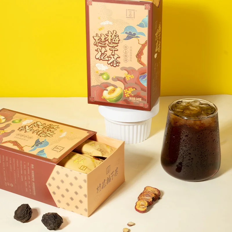 桂花梅子茶盒装产品图 3