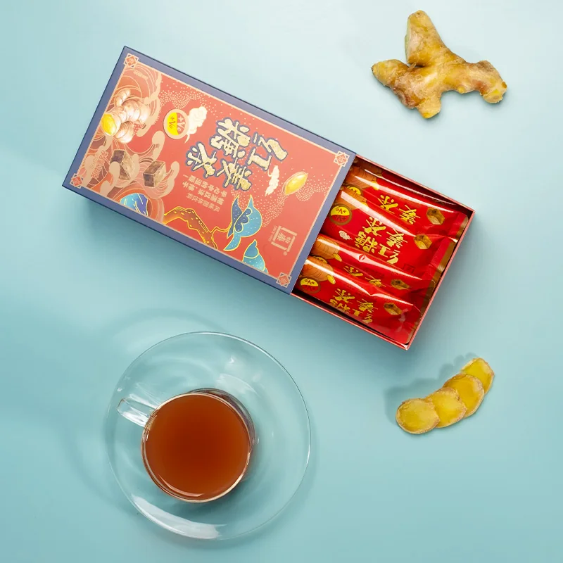 红糖姜茶盒装产品图 2