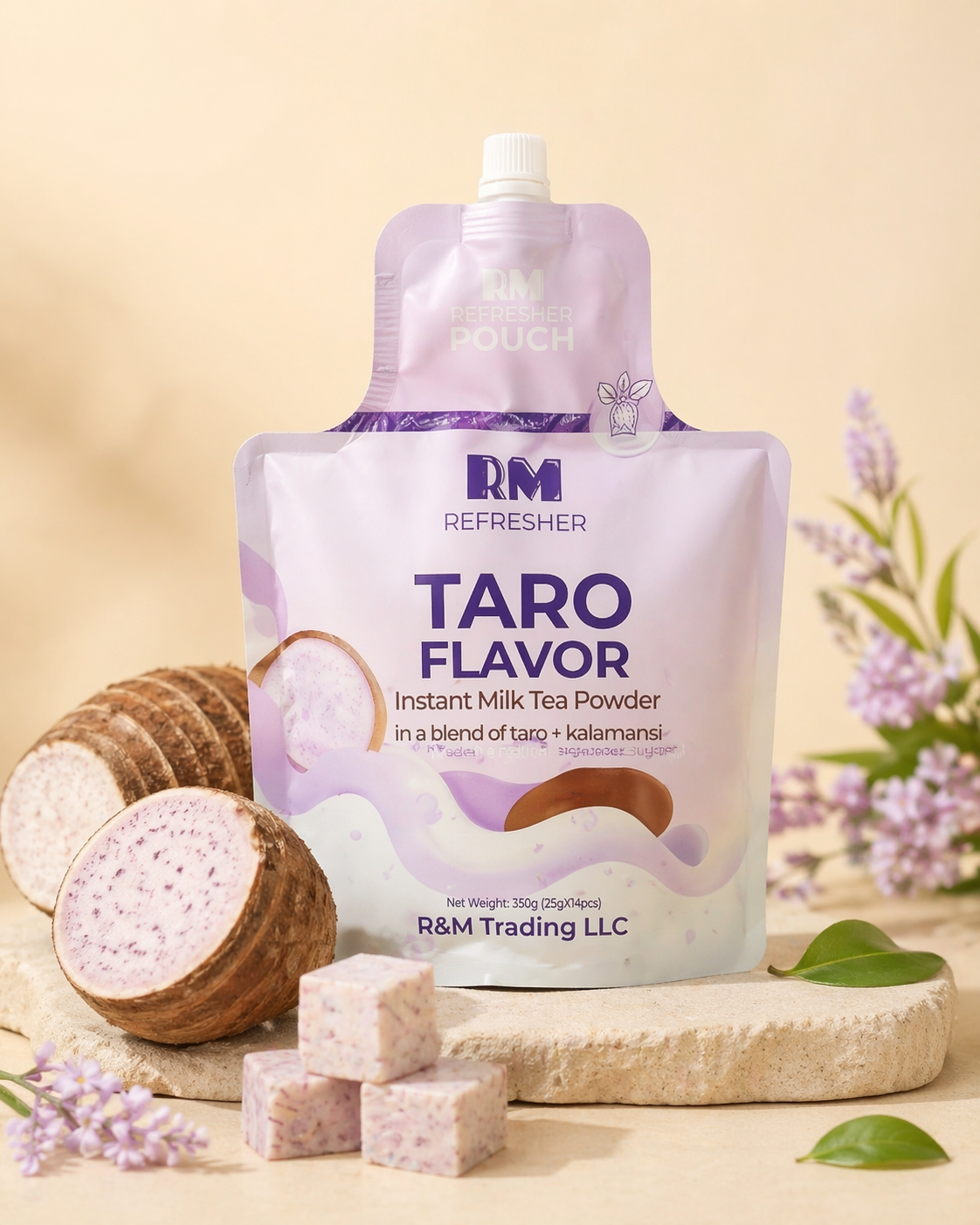 R and M Refresher Taro Flavor Milk Tea