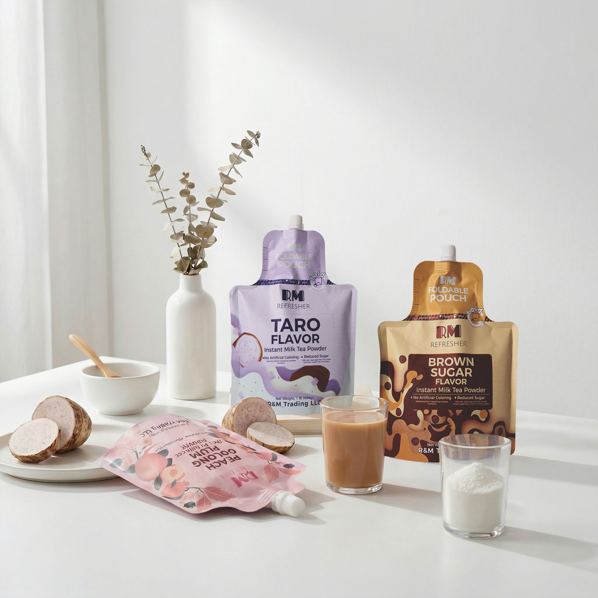 Milk tea and oat product capabilities